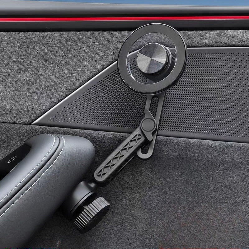 [Aisen] Magnetic Door Handle Phone Holder for Tesla Model Y Juniper & Model 3 Highland (Premium Aircraft Alloy, N52 MagSafe Fit)