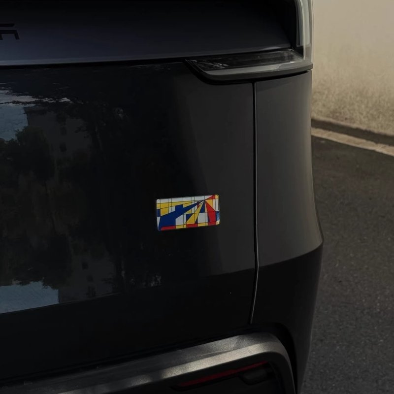 [Aisen] Rear Trunk Badge Logo Emblem for Tesla Model 3 Model Y Car Tailgate Modification