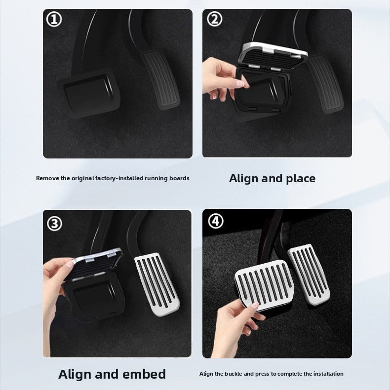 [Aisen] is suitable for Tesla Model Y Juniper 2025+ and Model 3 Highland 2024+ accelerator brake pedal sleeve (non-slip, 2-piece)