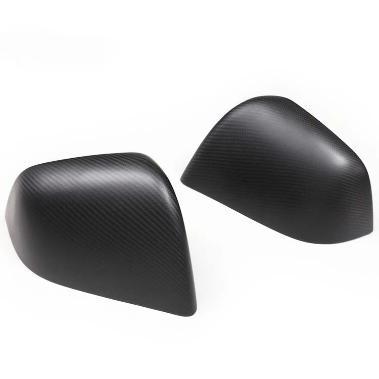 [Aisen] Side Rearview Mirror Covers Caps Overlay for Tesla Model 3 2021-2023 (Premium Real Dry Carbon Fiber, Aerodynamic 2-Piece Set)