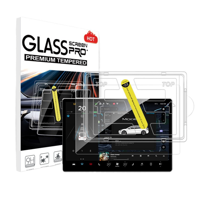 [Aisen] Tempered Glass Screen Protector for Tesla Model 3 & Model Y 2021-2024 (Tempered Glass, HD Clear)