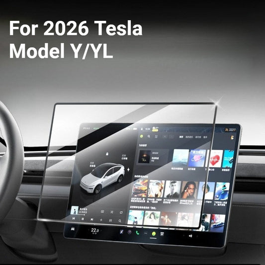 [Aisen] Center Control & Rear Entertainment Screen Protector Kit for Tesla Model Y Juniper YL 2026+ HD Shield (Hardness Tempered Glass 2-Piece Set)