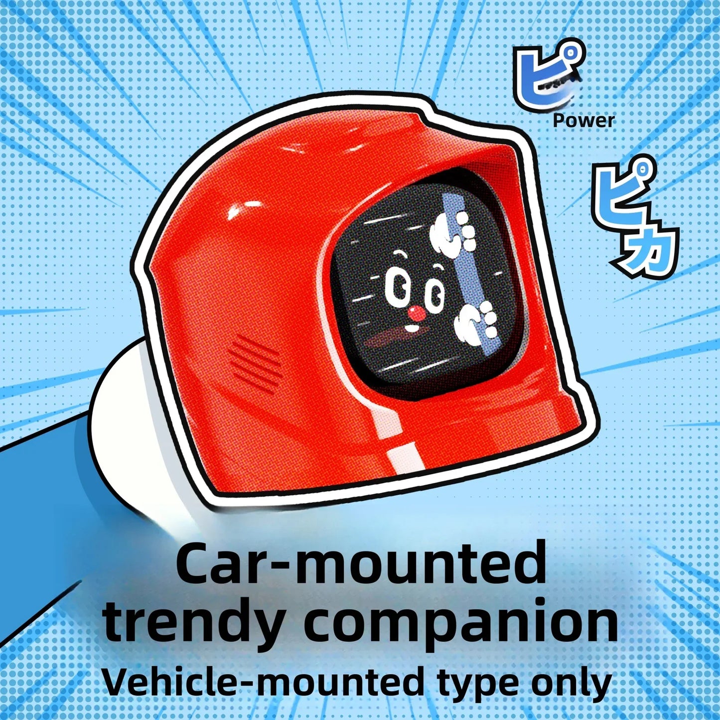 [Aisen] Interactive Silicone Car Electronic Pet Robot for All Tesla Models & Desktop (Premium Polymer, Multi-Expression)