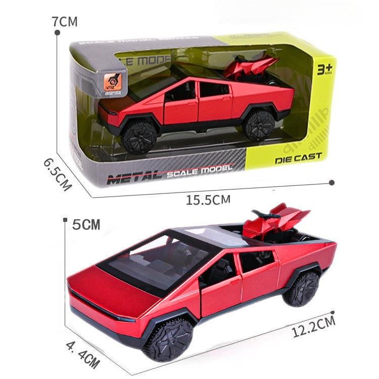 [Aisen] Diecast Toy Car Model Cyber Truck Off-Road Replica for Tesla Cybertruck
