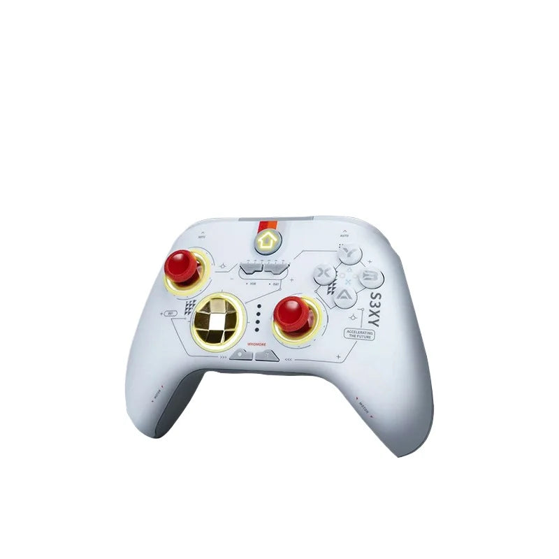 [Aisen] Wireless Bluetooth Gamepad Gaming Controller for Tesla Model Y 3 X S Multi-Platform Switch (Premium Anti-Slip ABS, 1-Pack with USB Receiver)