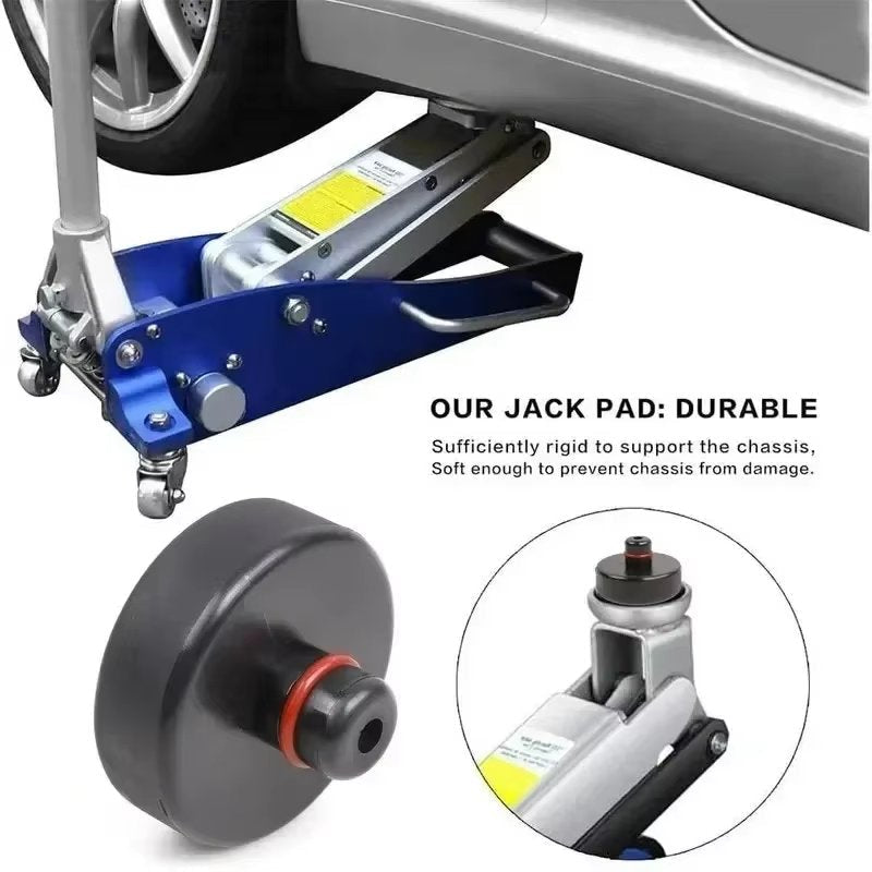 [Aisen] Jack Pad Adapter Chassis Lift Point Protection for Tesla Model 3 Y S X All Models (Heavy-Duty Silicone Rubber, 4-Pack with Storage Case)