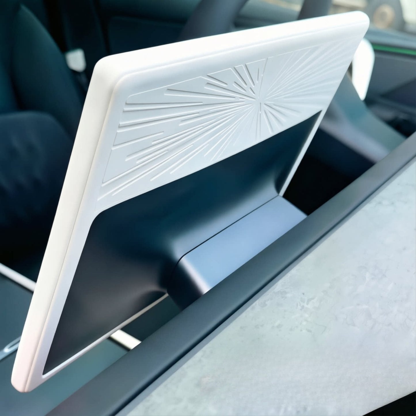 [Aisen] Navigation Screen Silicone Frame Protector Central Display Edge Guard Trim for Tesla Model 3 Highland & Model Y Juniper