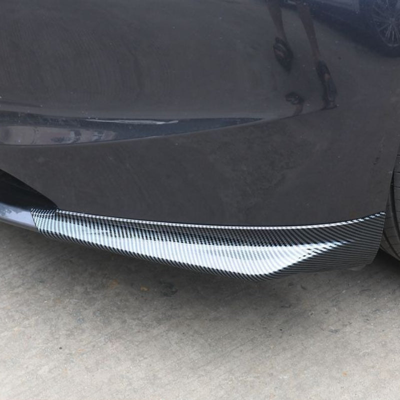 [Aisen] Front Bumper Protector Lip Corner Guard Anti-Scratch Bumper Winglet Spoiler for Tesla Model 3 Highland 2024+ (Premium Luxury High-Toughness Automotive ABS Matrix,  2-Piece Set)