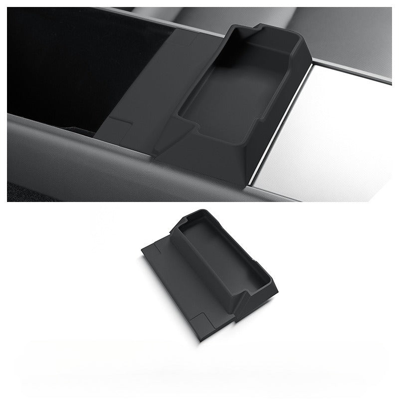 [Aisen] Silicone Glasses Holder Tray for Tesla Model 3 Highland & Model Y Juniper YL (Premium Anti-Rattle Console Organizer 1PC)