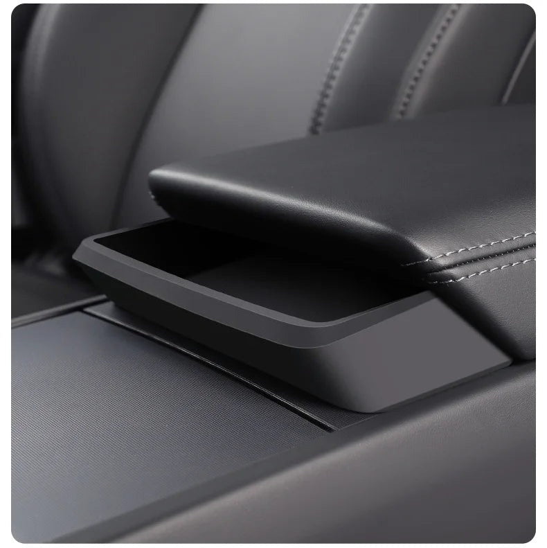 [Aisen] Silicone Center Console & Armrest Storage Tray for Tesla Model Y Juniper 2025+ & Model 3 Highland 2024+ (Premium Silicone, 1-Pack)