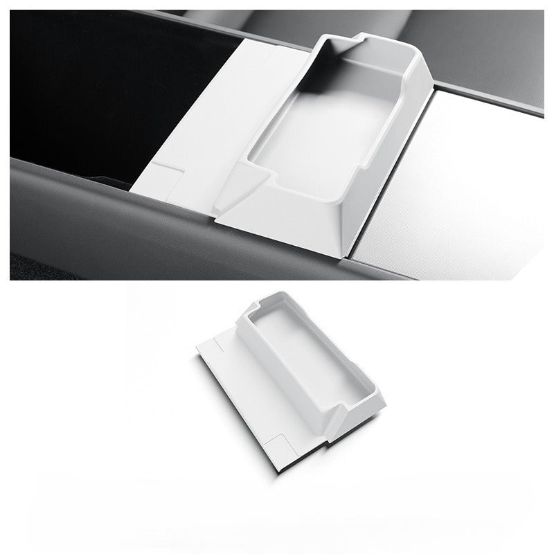 [Aisen] Silicone Glasses Holder Tray for Tesla Model 3 Highland & Model Y Juniper YL (Premium Anti-Rattle Console Organizer 1PC)