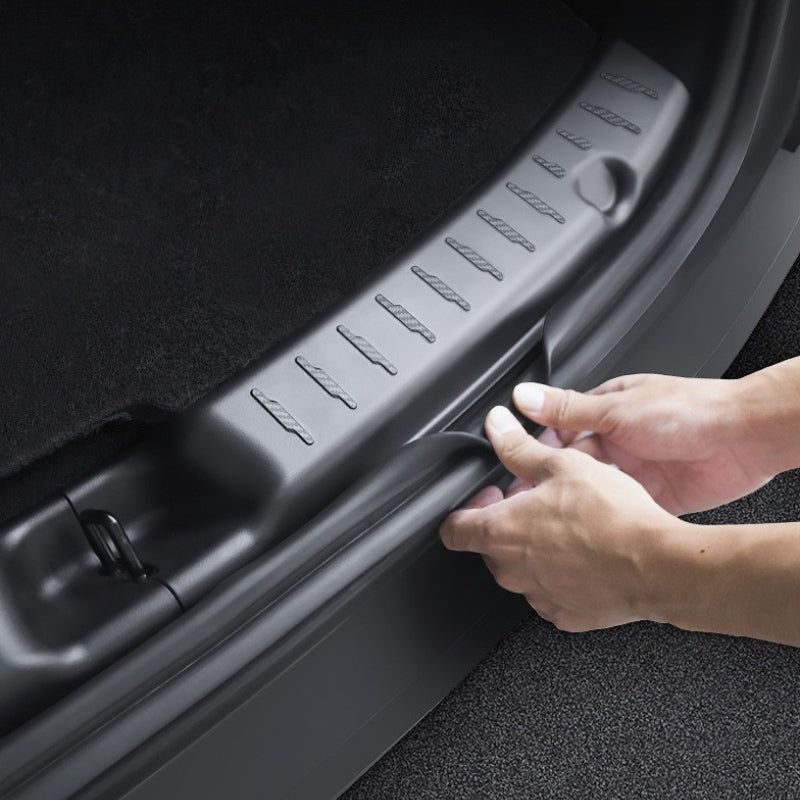 [Aisen] Rear Trunk Sill Protector Guard Bumper Scuff Plate Cover for Tesla Model Y Juniper ( Matte Black 2PCS)