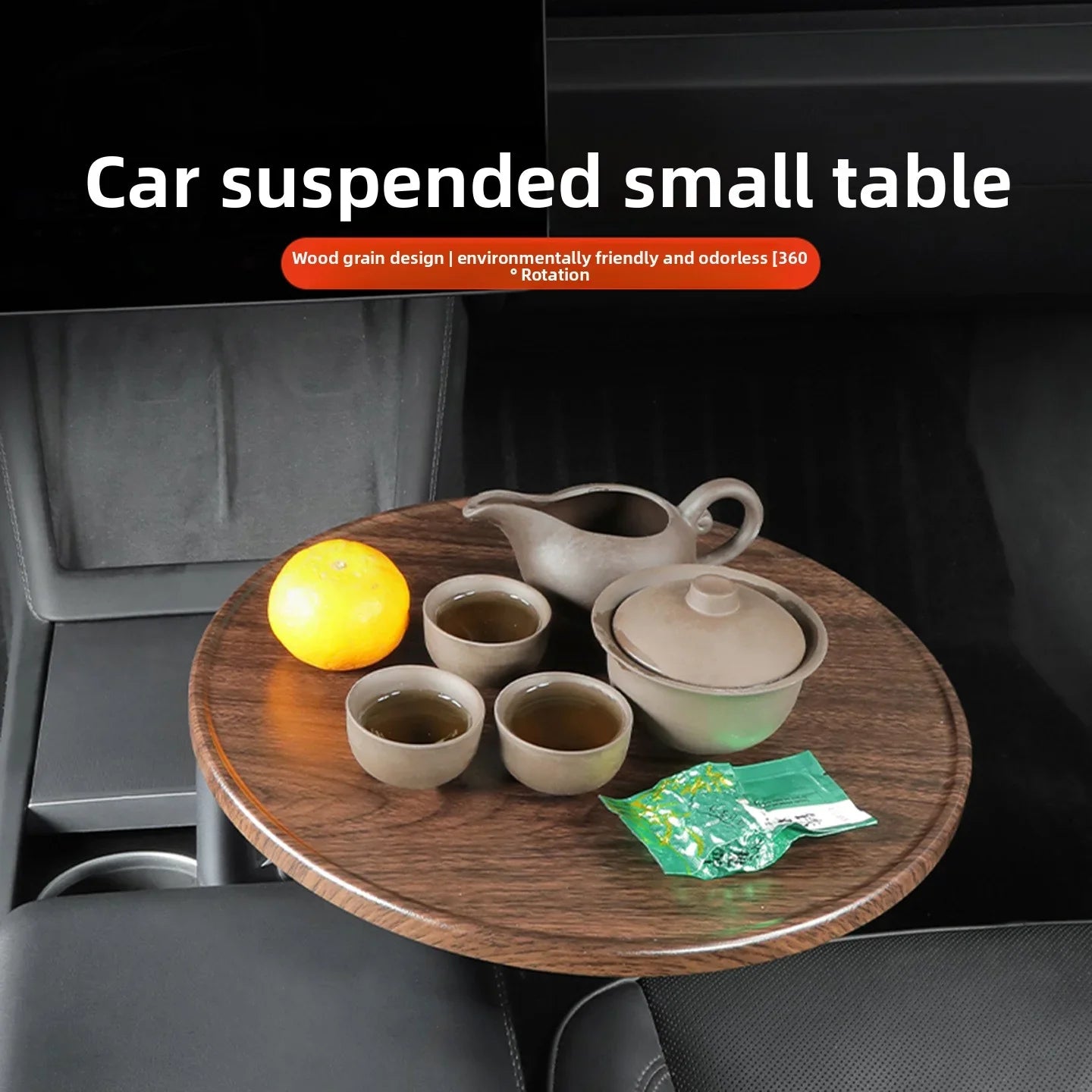 [Aisen] 360° Swivel Floating Tray Table Cup Holder Expander for Tesla Model 3 Model Y Universal