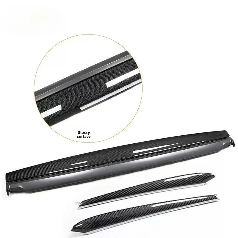 [Aisen] Dashboard & Door Panel Interior Trim Covers for Tesla Model 3 Model Y 2021-2023 Real Dry Carbon Fiber (Matte/Gloss, 3-Piece Set)