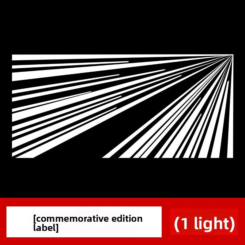 [Aisen] Rear Collision Avoidance Laser Projection Light LED License Plate Welcome Lamp for Tesla Model 3Y 2021-2023 Model 3 Highland 2024+ (Premium Quartz Glass Lens, Ultra-Bright 1-Piece Set)