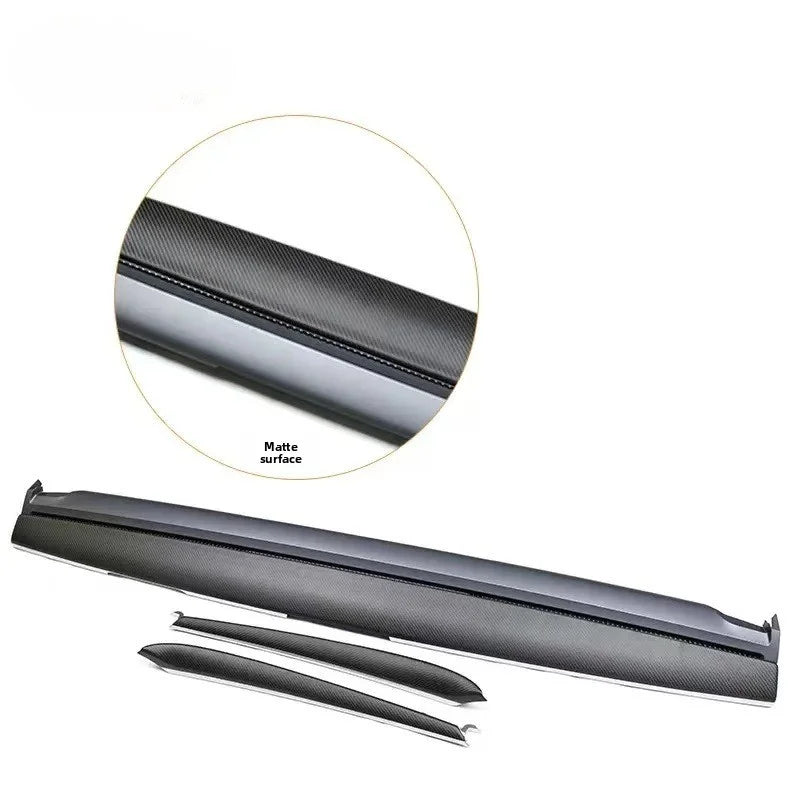 [Aisen] Dashboard & Door Panel Interior Trim Covers for Tesla Model 3 Model Y 2021-2023 Real Dry Carbon Fiber (Matte/Gloss, 3-Piece Set)
